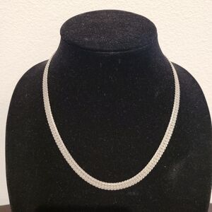 Solid 925 Sterling Silver Flat Snake Curb Chain Link Necklace smooth&diamond cut